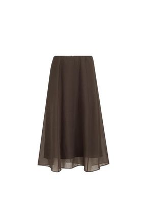 Brunello Cucinelli Circle skirt in Cocoa at Nordstrom, Size 42 It