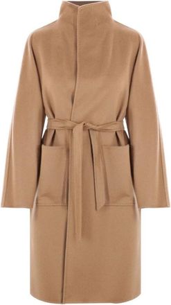 Max Mara Lilia Jas - Dames - Jas met riem - Bruin - M - Jassen