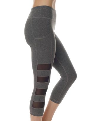 Gottex High Waisted Captain Capri Legging With Pocket In Grey