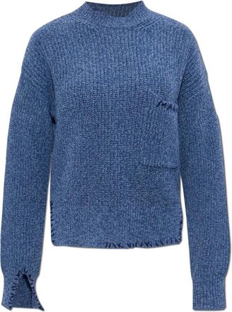 Marni Wollen coltrui - Dames - Coltruien - Blauw - S - Wol - Truien & Vesten