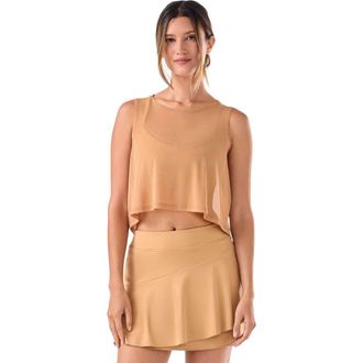 Tavi Flatter Flow Hi Lo Tank in Cappucino at Nordstrom, Size X-Large