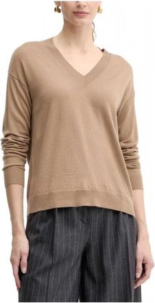 Max Mara Dames, Truien, Bruin, Maat: L