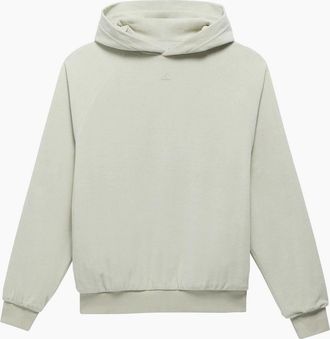 adidas Mens Hooded Neck Raglan Sleeve Sweatshirt - Green - Size: 32