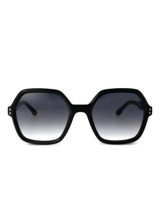 Isabel Marant geometric-frame sunglasses - women - Acetate - 55 - Black