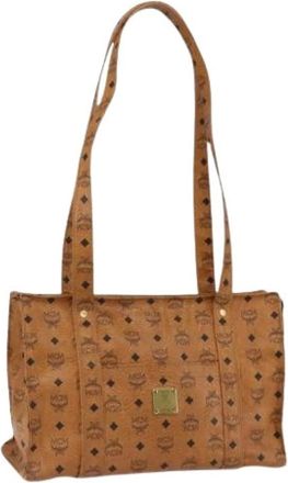MCM Pre-owned Shoulder Bags, female, Brown, Size: ONE SIZE Pre-owned Shoulder Bag