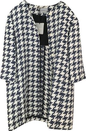 Marella Jacquard Houndstooth Coat Size S