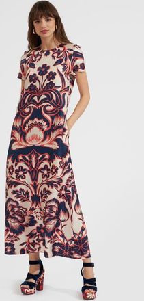 La DoubleJ Swing Dress in Va-Va Placée White at Nordstrom, Size Xx-Small It