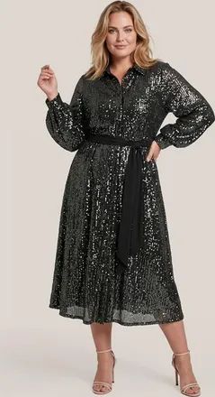 Mart Visser Kelly Jurk Donker Metallic Maxi