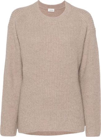 P.A.R.O.S.H. Womens Light Beige Cashmere Sweater - Tan - Size X-Small