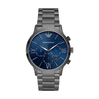 Emporio Armani Accessoires, Heren, Grijs, ONE Size, Ar 11348 Roestvrijstalen Horloge