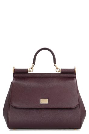 Dolce & Gabbana Sicily Big Leather Handbag