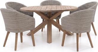 Intenso Furniture Intenso Tropea/ROUGH-Y &oslash;150cm dining tuinset 6-delig