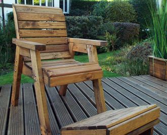 Charles Taylor Trading One Seater Lounger in Brown