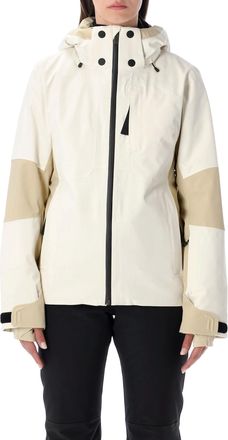 The North Face Lenado Ski Jacket Beige And White