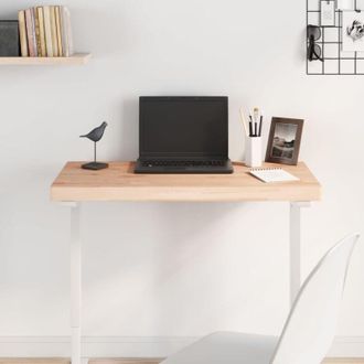 vidaXL Piano Tavolo 100x50x4cm Rettangolare Legno Massello di Faggio - Vidaxl