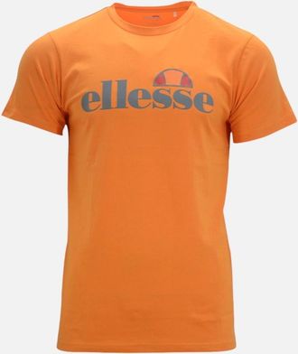 Ellesse Mens ELLESSE GINITI 2 Mens T Shirts Crew Neck Short Sleeve Cotton Summer Holiday Tee - Orange - Size: 38