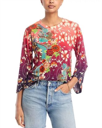 Johnny Was Adalena Kimono Sleeve Tee In Multicolor