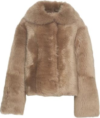 DESA 1972 Shearling Jacket With Oversized Collar And Relaxed Fit