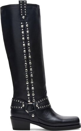 Steve Madden Womens Leather Radlee 017 Boots - Black - Size UK 6