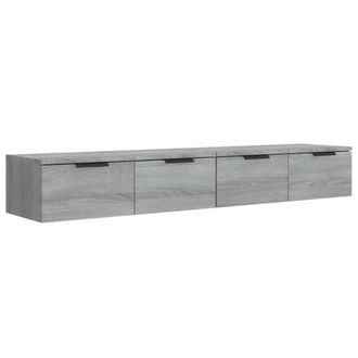 Berkfield Home Wall Cabinets 2 pcs Grey Sonoma 68x30x20 cm Engineered Wood | Size: 68 x 30 x 20 cm