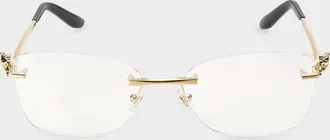 Cartier 57MM Rimless Cat-Eye Eyeglasses