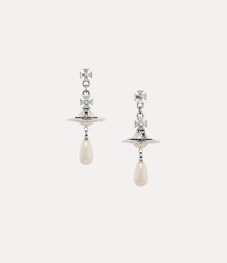 Vivienne Westwood Pearl Drop Earrings Silver Pearls / Zirconia Women