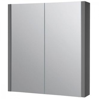 Clifton Grey Gloss Mirror Bathroom Cabinet 60cm Wide