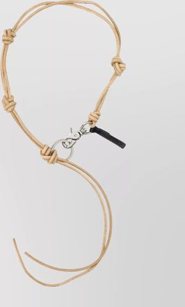 Our Legacy leather keychain necklace