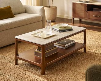 Castlery Arlen Sintered Stone Rectangular Coffee Table, 47.2 for Multi