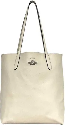 Coach Ivory Leather Tote Bag (Pre-Owned)