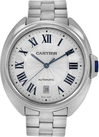 Cartier Pre-owned Cartier Cle De Cartier Automatic Silver Dial Mens Watch WSCL0007