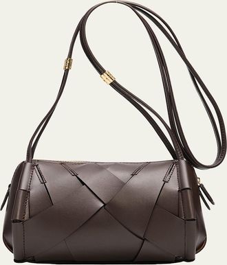 Ulla Johnson Charlotte Woven Leather Camera Bag