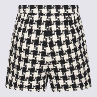Valentino Womens Shorts Avorio-Nero _pc Avorio/nero