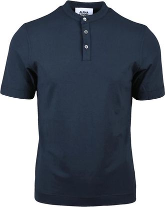 Alpha Studio Serafino T-shirt - Heren - T-shirts - Blauw - XL - Katoen - Tops