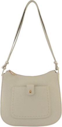 Pourchet Tassen, Dames, Beige, ONE Size, Leer, Bride Soft Crossbody Bag
