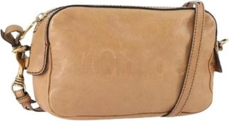 Chlo&eacute; Pre-owned Kleine Schoudertas - Dames - Vintage Schoudertas - Beige - ONE Size - Leer - Vintage