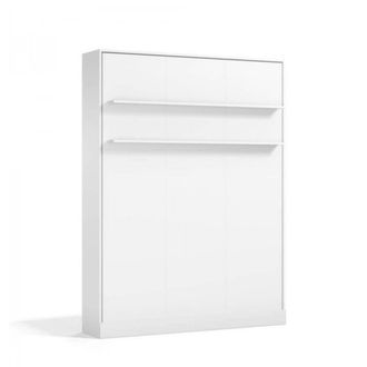Muemue Cama abatible vertical con colch&oacute;n blanco 150x200cm