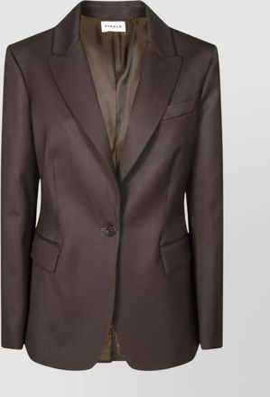 Parosh single breasted jacket back vent design