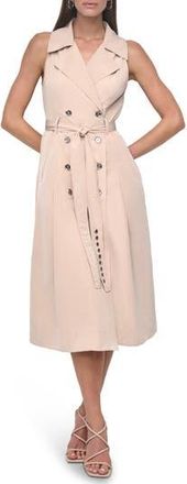 DKNY Tech Poplin Midi Dress in Blush at Nordstrom Rack, Size 10