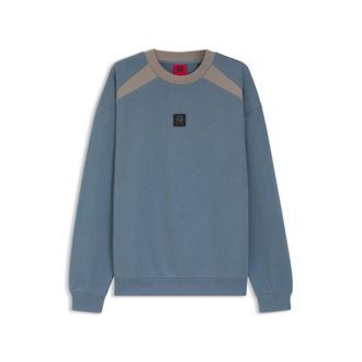 HUGO BOSS x RB cotton-terry sweatshirt with bull motif