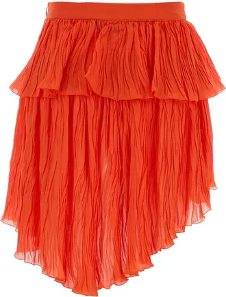 Blumarine Plisset Skirt - Orange