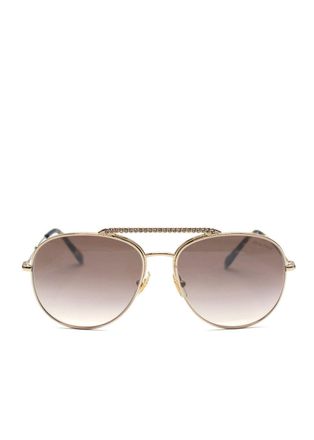 Miu Miu Pilot-Frame Embellished Sunglasses Size M