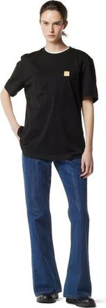 MCM Logo Plate T-Shirt in Organic Cotton in Black at Nordstrom, Size X-Large