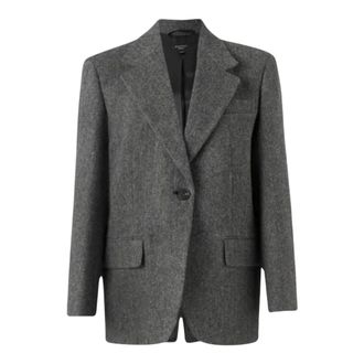 Max Mara Tronto Blazer - Dames - Jassen - Grijs - Maat: S Wol