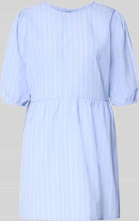 Only Relaxed Fit Blusenkleid mit Streifenmuster Modell CLARA TESSA in Hellblau, Gr&ouml;&szlig;e XL