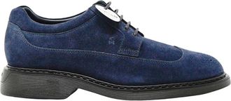 Hogan Veterschoenen - Heren - Veterschoenen - Blauw - 42 EU - Katoen - Schoenen