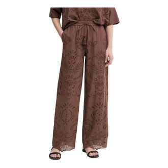 Ermanno Scervino Pantaloni a palazzo - - Trousers - Donna - Marrone - M