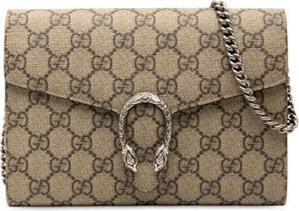 Gucci Borsa a tracolla Dionysus in tessuto GG Supreme con catena 2016-2025 - Marrone