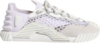 Dolce & Gabbana White Mesh NS1 Low Top Sports Sneaker Womens Shoes (Pre-Owned)