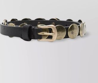 Golden Goose studded leather belt strap
